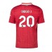 Maillot de foot Liverpool Diogo Jota #20 Domicile vêtements 2024-25 Manches Courtes